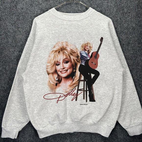 Other - Dolly Parton Dollywood Single Stitch Made In Usa Sweatshirt Grey